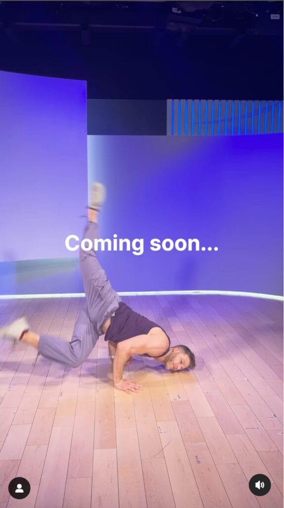 @OnePeloton Instagram post announcing breakdancing classes. Image credit Peloton social media.